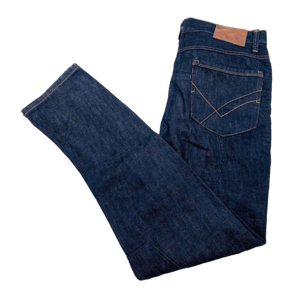 BRAND NEW WILLIAM RAST MENS 34X34 DENIM DARK BLUE WASH SLOUCH JEANS/PANTS